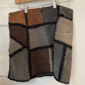 Zara patchwork skirt
